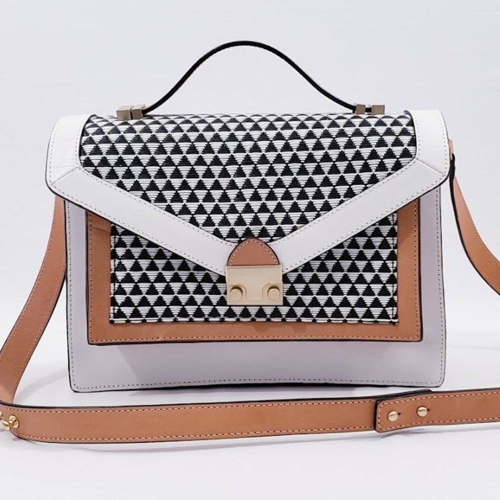 LOEFFLER RANDALL RIDER COLORBLOCK SATCHEL